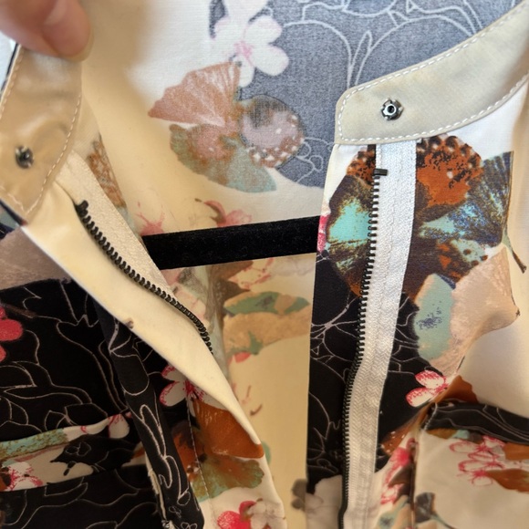 3.1 PHILLIP LIM for Target | Zipper OriEntal Floral Short Sleeve Dress sz S - Picture 6 of 13